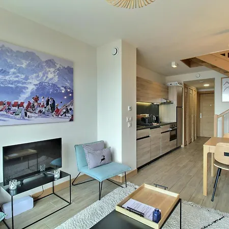 Arc 1600, Le Ridge, 06 Personnes Duplex Vue Montagne - Aux Pieds - Sauna, Hammam, Jacuzzi, Piscine * Les Arcs (Savoie)